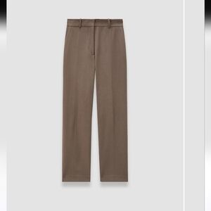 JOSEPH Coleman Gabardine Stretch Trousers Mushroom
